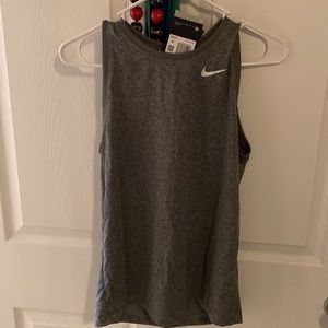 Nike Dry-Fit Tank in Heather Grey - Size S